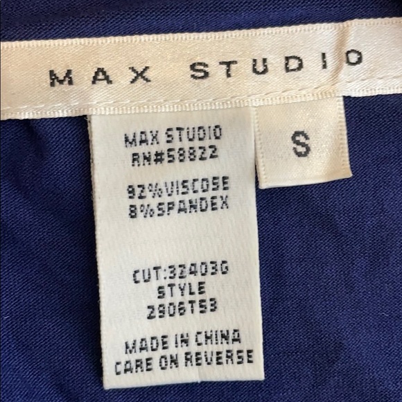Max Studio Casual Tier Dress Blue S - Picture 4 of 11